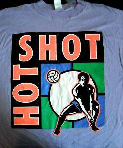 HOTSHOT retro 1980s volleyball T shirt Rude Dog vtg 3X  