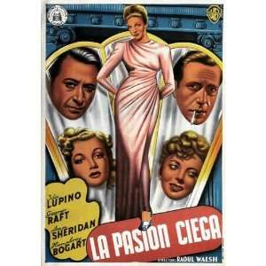  They Drive By Night (1940) 27 x 40 Movie Poster Spanish 