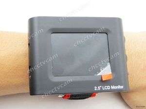 Mini 2.5 TFT Wrist LCD Monitor for CCTV Camera Battery  