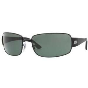  Ray ban 3421 Matte Black Green Sunglasses 