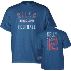  Jim Kelly Reebok Vintage Name and Number Buffalo Bills T 