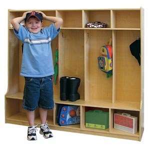  5 section Coat Locker with Built in Bench Toys & Games