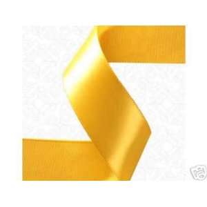  5/8 By 100yd Double Face Satin Ribbon LT GOLD: Everything 