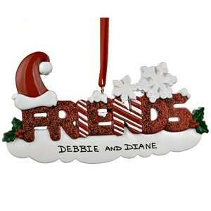 Personalized Friends Letters Christmas Ornament