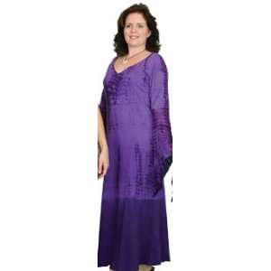  Purple Cotton Tye Dye Dress F/S: Everything Else