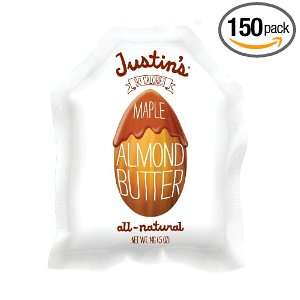 Justins Natural Maple Almond Butter, 0.5 Ounce (Pack of 150)  