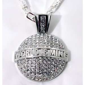  World is Mine Pendant Silver Plated  hc2040 Everything 
