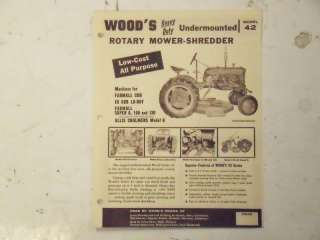 Original Woods Mowers Model 42 Advertising Brochure  