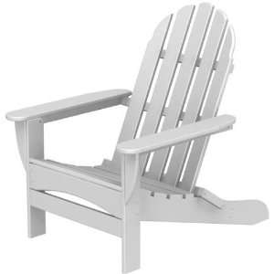  Polywood Adirondack Curved Back Chair White