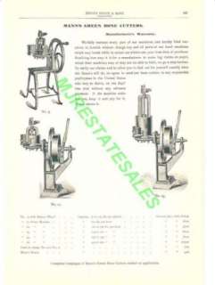 1903 Antique Manns Green Bone Poultry Cutter Mill AD  