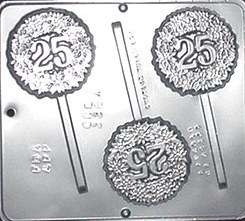 NEW 3 Cav 25th Anniversary Chocolate Candy Plaster Mold  