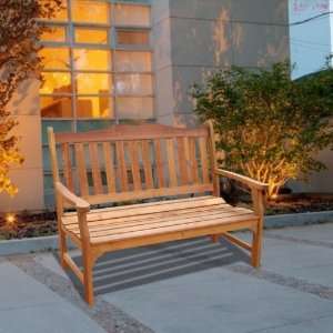  Outdoor Wood Bench: Patio, Lawn & Garden