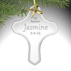  My Baptism Personalized Cross Ornament Baby