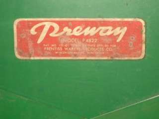 Rare Vintage Preway Camping Stove Model P4822   Two Burner  
