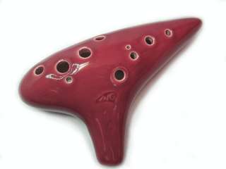 glazed 12 hole pottery ocarina flute limited collection t his pottery 