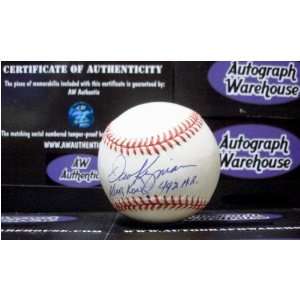   Autographed Baseball Inscribed King Kong 442 HR