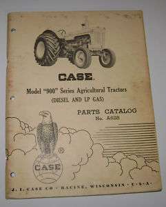 ORIGINAL! Case 900 Diesel & LP Tractor Parts Catalog  