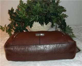 New Etienne Aigner Leather Parker Hobo Handbag, Purse Chocolate MSRP $ 