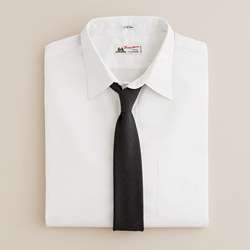 Thomas Mason® fabric point collar dress shirt in white $135.00 