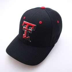 TEXAS TECH RED RAIDERS HAT CAP BLK DH Tt  