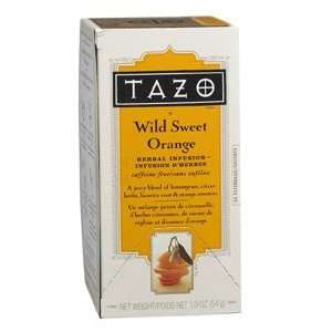 TAZO Wild Sweet Orange Tea, Caffeine Free, 20 Count Tea Bags (Pack of 