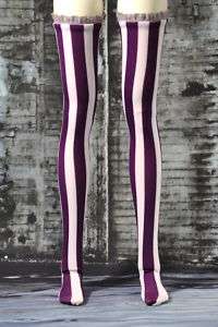 Purple & Pink Stripe Stockings Iplehouse EID Soom Super Gem 65+ cm 