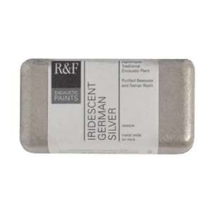  R&F Encaustic 40ml Paint, Iridescent Ger Silver Arts 