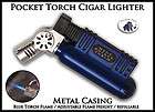 Pocket Torch Cigarette Cigar Pipe Butane Lighter Refillable w 