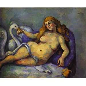  Oil Painting Leda with Swan Paul Cezanne Hand Painted 