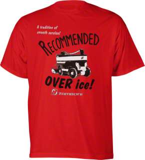 New Jersey Devils Old Time Hockey Zamboni Recommended Over Ice T Shirt 