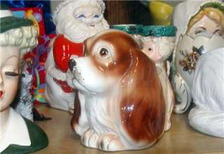 Lg 7 Vintage Relpo Dog Cocker Spaniel Relpo Head Vase  