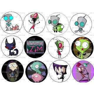    Set of 20 Invader Zim & Gir Pins 1.25 Buttons: Everything Else
