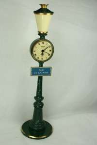 Vintage Jaeger RUE DE LA PAIX Alarm Clock  8 Day  