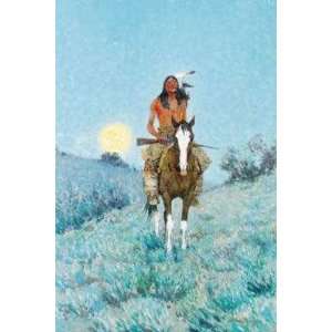 Outlier, Canvas Transfer by Frederic Remington, 20x30  