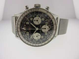Breitling Vintage Chronograph Navitimer Cosmonaute AOPA 809 Steel RARE 