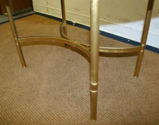 Vintage marble brass oval modern coffee table stand  
