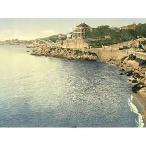  Vintage Travel Poster   Corniche Road III Marseilles 