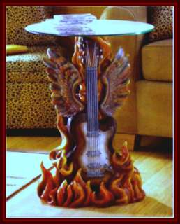 One of a Kind**ROCK N ROLL GUITAR ACCENT TABLE**NIB  