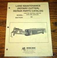 Bush Hog GHM Rotary Cutter Mower Parts Catalog manual  