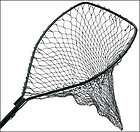 LARGE Fishing Landing Net with Telescoping Rubber Coated Handle. BRAND 