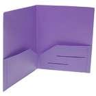 JAM Paper Light Purple Heavy Duty Plastic 2 Pocket Presentation Folder 