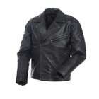 Mossi Police Black Size 46 Mens Premium Leather Jacket