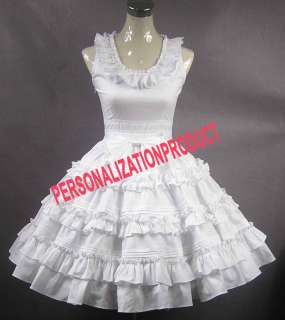 Elegant sweet lolita Southern Belle Fancy bow Lace Ball Gown White 