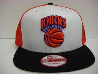   Knicks New Era 9Fifty Flat Brim Snapback Cap Block Snap Hat NBA  