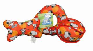 Set of 3 Snoopy Peanuts Soft Dog Toys With Squeaker 0726528030427 