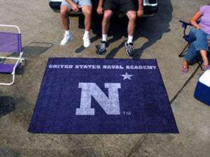   NAVY NAVAL ACADEMY TAILGATE PARTY RUG 5 X 6 GIFT 846104035414  