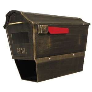  Town Square Post Mount Mailbox with Newspaper Holder