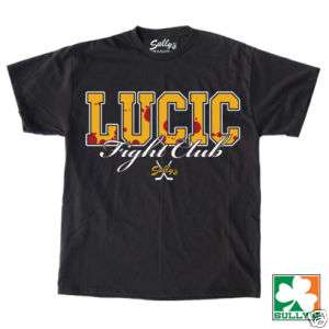 Milan LUCIC FIGHT CLUB Bruins T Shirt FREE SHIP Boston  