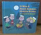 SIGNED Charles M Schulz It Was a Short Summer Charlie Brown Peanuts 