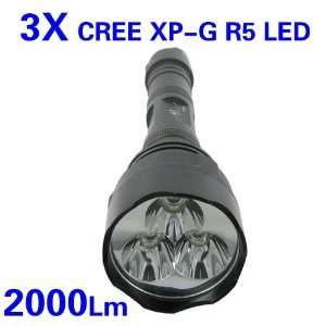 2000Lm 3X CREE XP G R5 LED Super Bright 5 Models Flashlight Torch 
